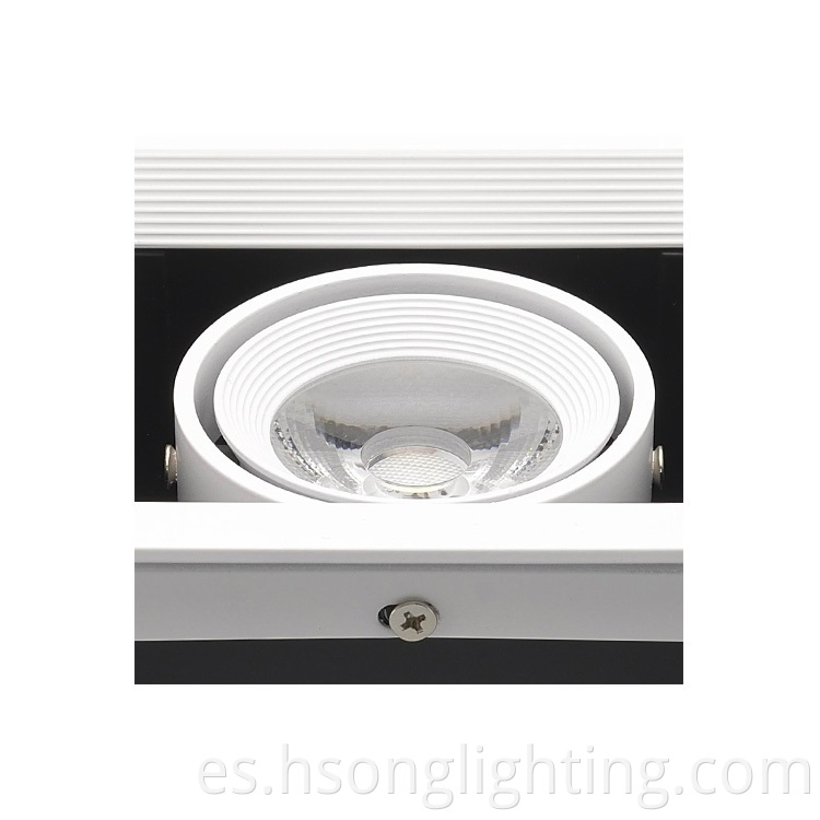 Luz LED cuadrada de buena calidad AR111 230V 10W 20W Downlight